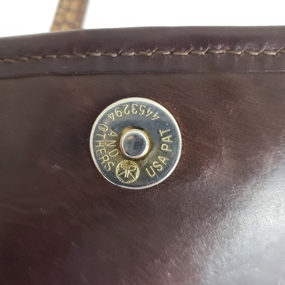 Brahmin Cognac Croc Embossed Leather Crossbody - Picture 7 of 14